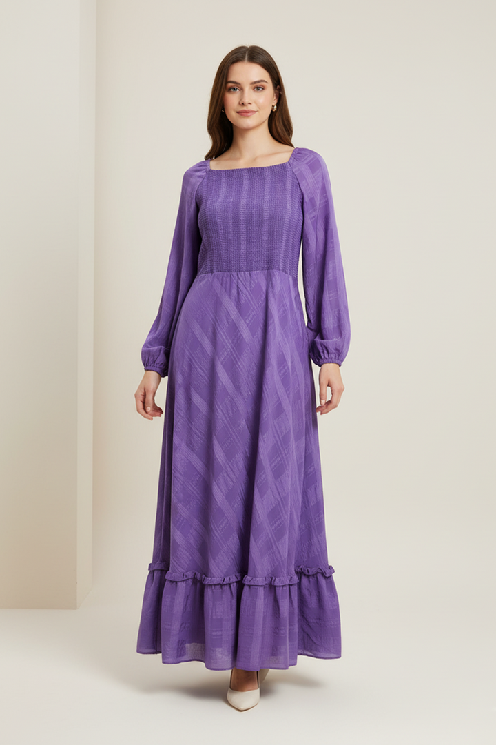 Lila–Smocking Long Dress