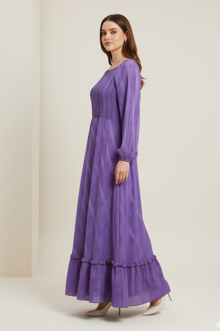 Lila–Smocking Long Dress