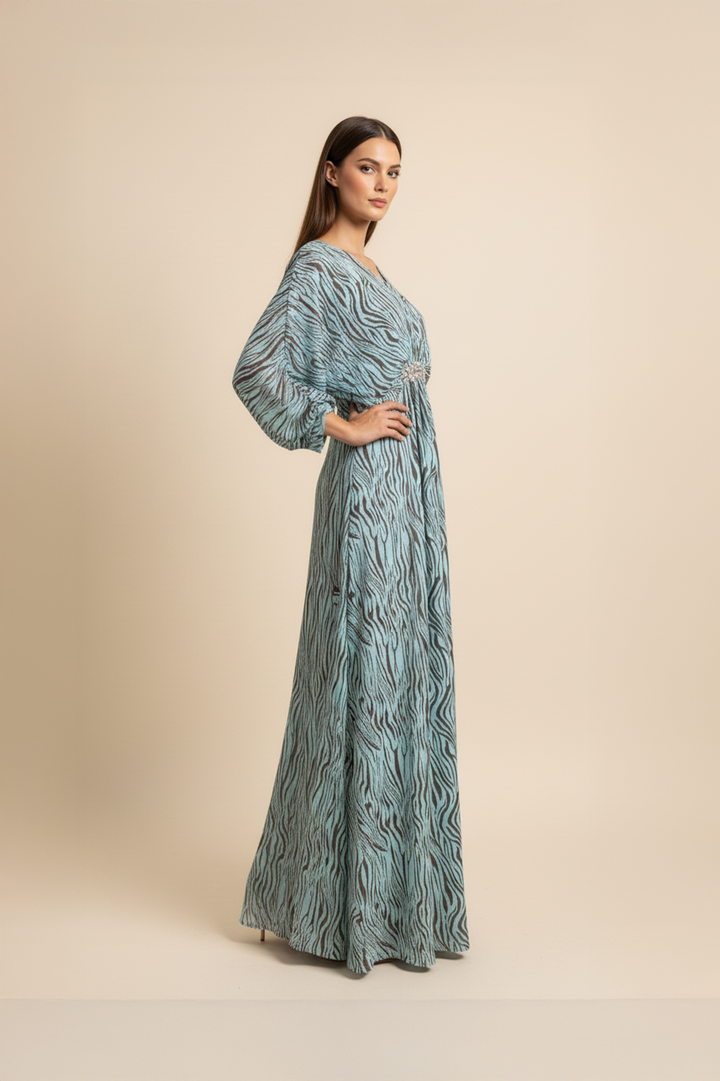 Sarah-Chiffon Kaftan