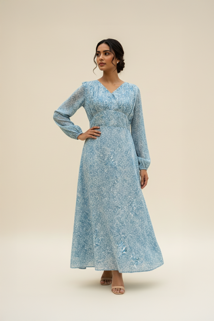 Florelle-Chiffon Long Dress