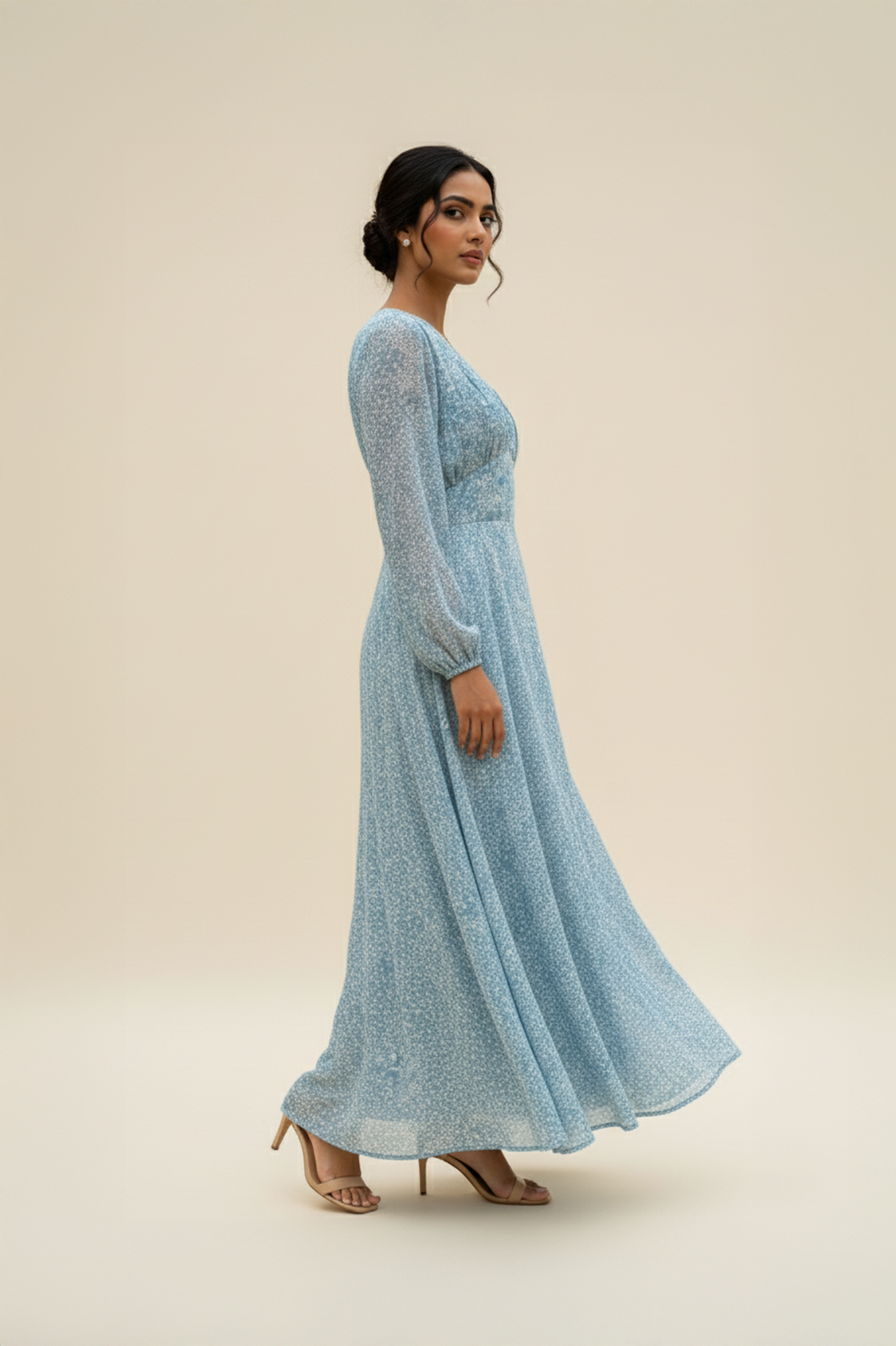 Florelle-Chiffon Long Dress