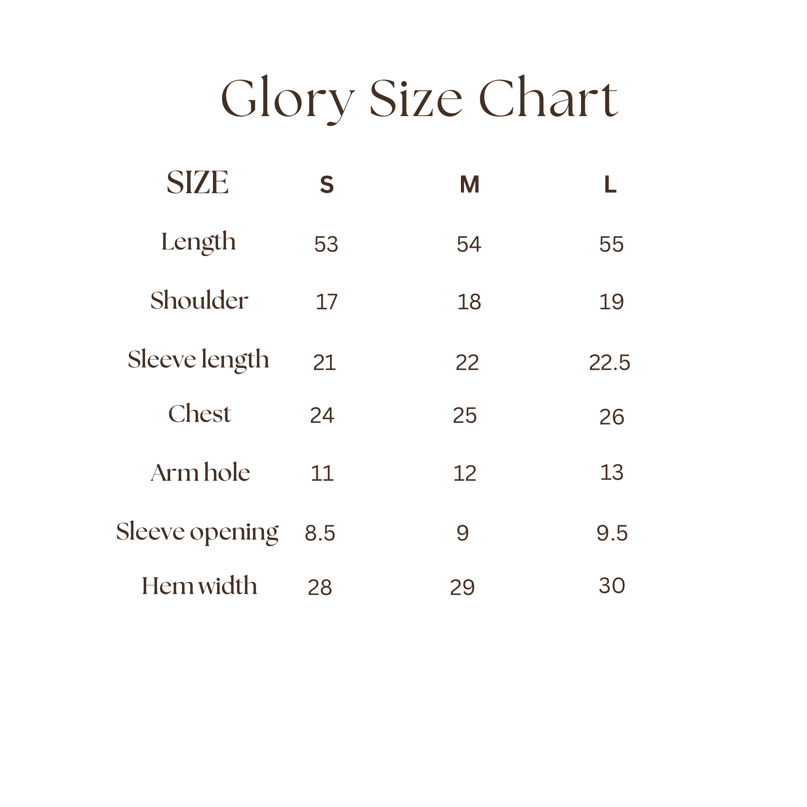 Size Guide