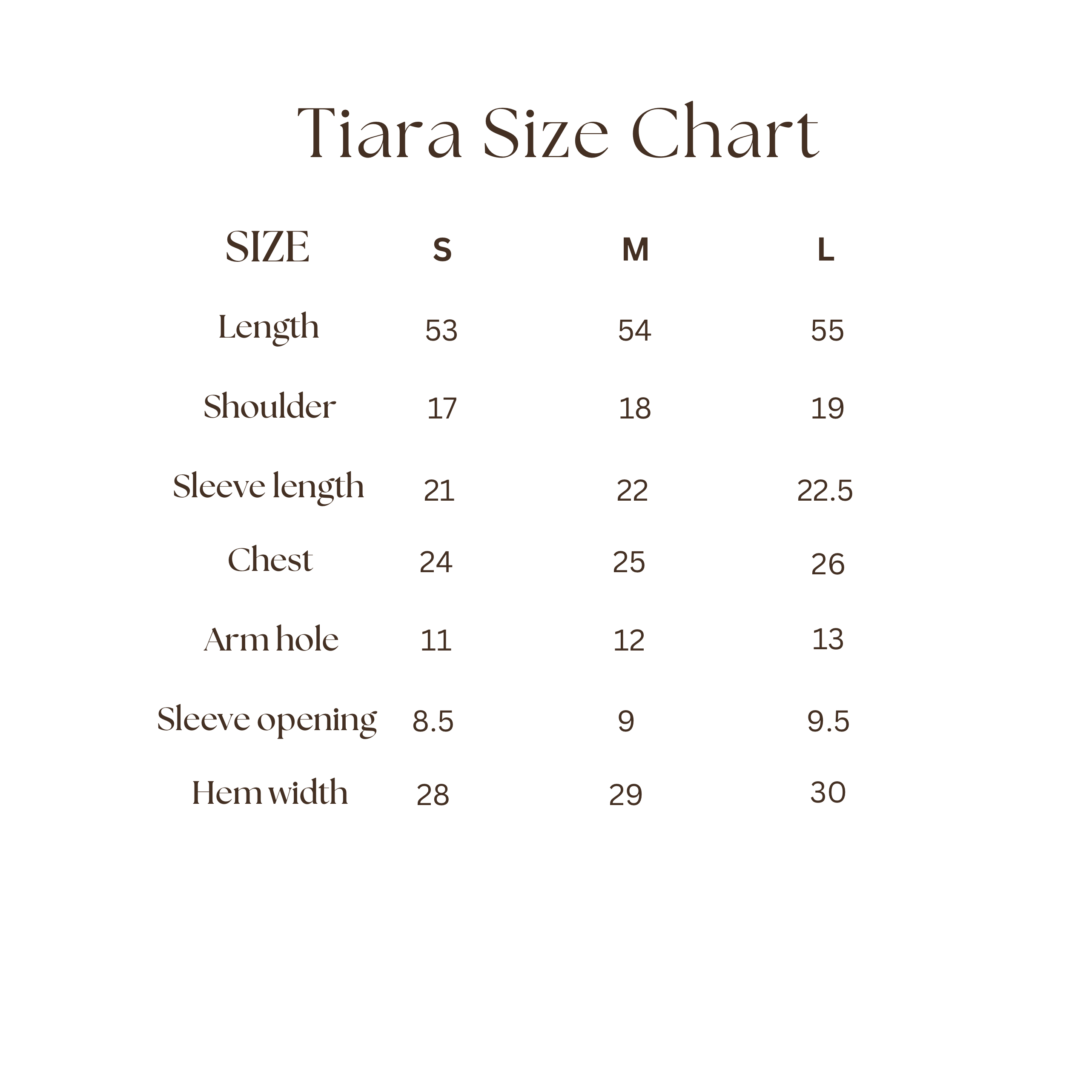 Size Guide