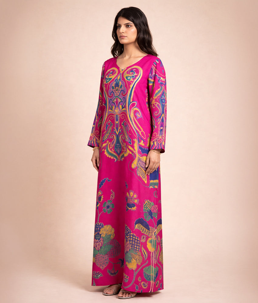Zaira-Silk Kaftan