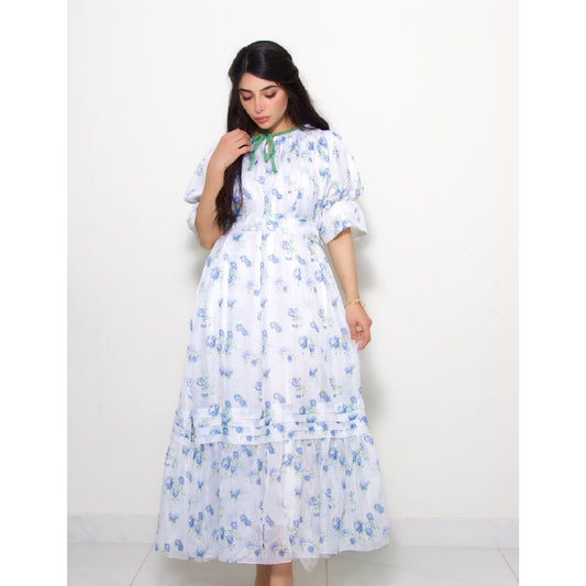 Azul-Floral Long Dress