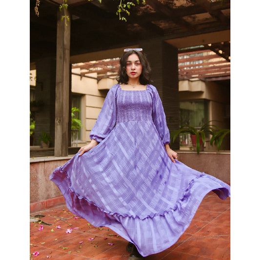 Lila–Smocking Long Dress