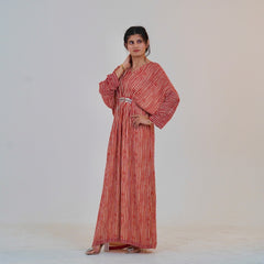Dilara-Striped Kaftan