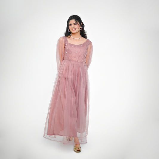 Rose-Mesh Dress