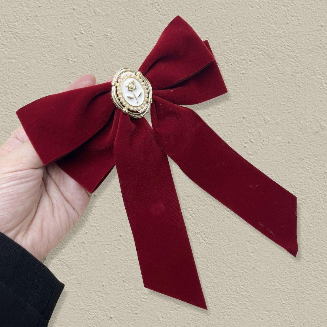 Merlot-Hair Bow