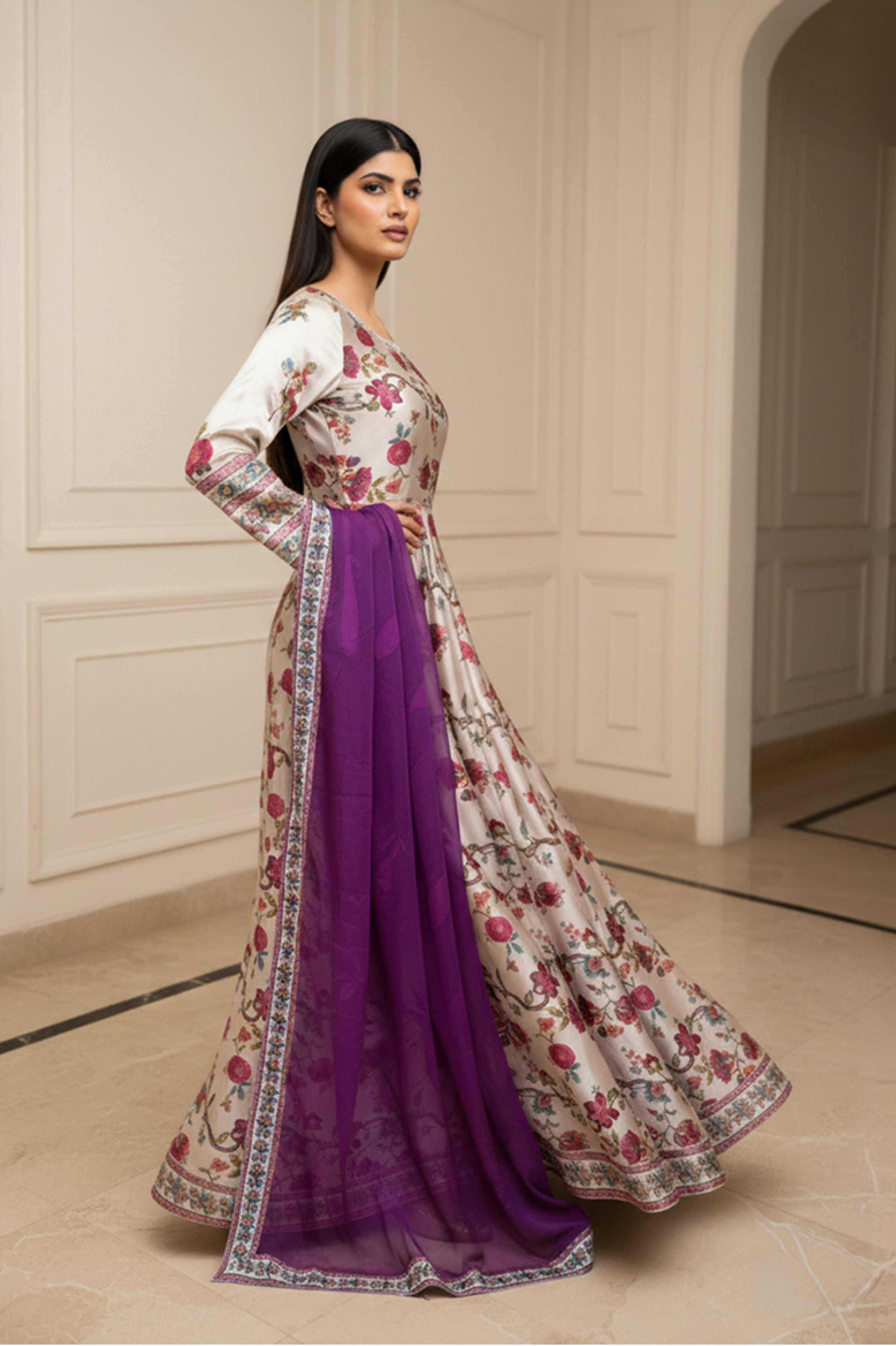 Maira-Silk Anarkali