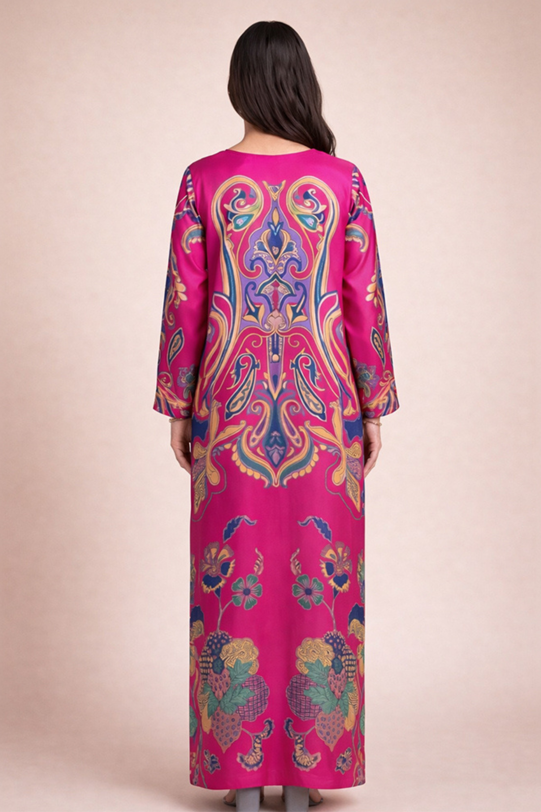 Zaira-Silk Kaftan