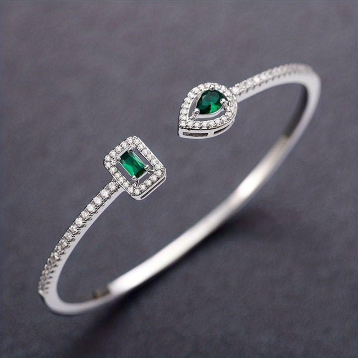 Emerald cuff bracelet