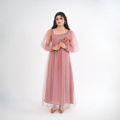 Rose-Mesh Dress