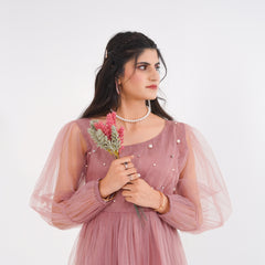 Rose-Mesh Dress