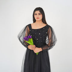 Zoe-Mesh Dress