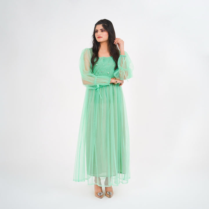 Maya-Mesh Dress