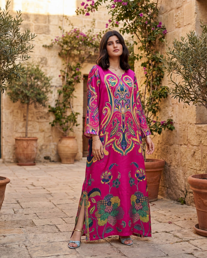 Zaira-Silk Kaftan